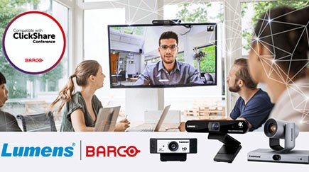 Barco одобрил интеграцию камер Lumens с ClickShare Conference